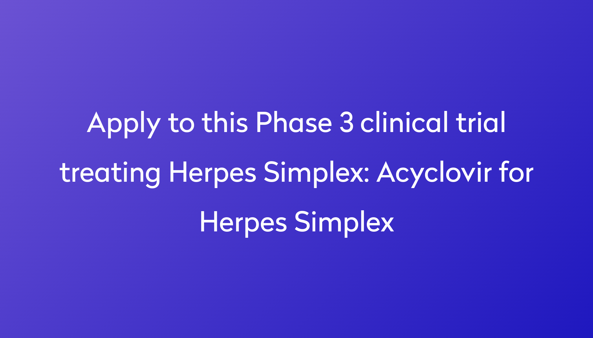 new herpes simplex research